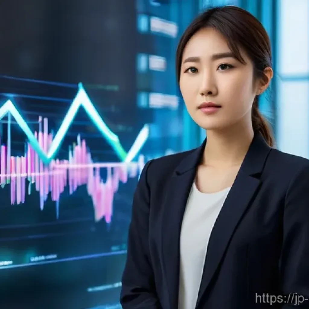 소셜 미디어 분석 도구 활용법 - **Prompt:** A young Japanese woman, in her late 20s, with a focused and insightful expression, stand...